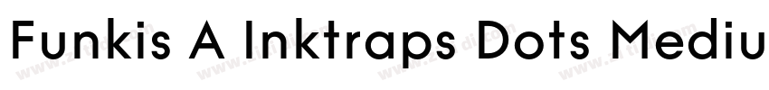 Funkis A Inktraps Dots Medium字体转换